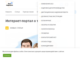 'blogkadrovika.ru' screenshot