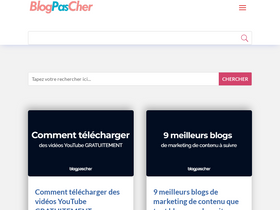 'blogpascher.com' screenshot