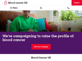 'bloodcancer.org.uk' screenshot