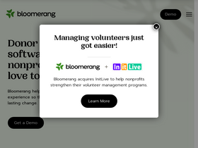 'bloomerang.co' screenshot