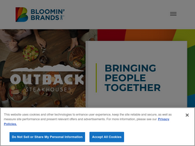 'bloominbrands.com' screenshot
