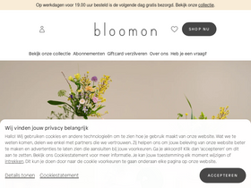 'bloomon.be' screenshot