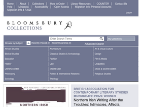 'bloomsburycollections.com' screenshot