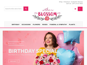 'blossomflowerdelivery.com' screenshot