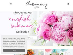 'blossominggifts.com' screenshot