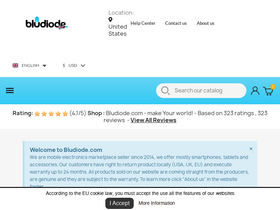 'bludiode.com' screenshot