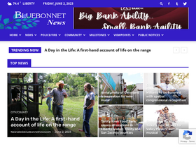 'bluebonnetnews.com' screenshot
