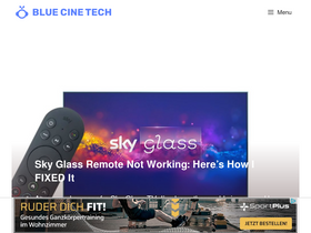 'bluecinetech.co.uk' screenshot