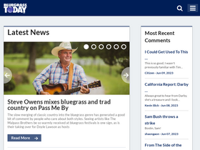 'bluegrasstoday.com' screenshot