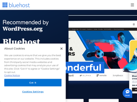'bluehost.com' screenshot