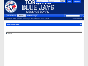 'bluejaysmessageboard.com' screenshot