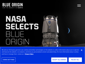 'blueorigin.com' screenshot