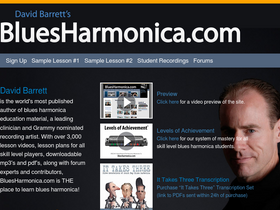 'bluesharmonica.com' screenshot