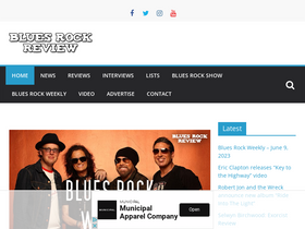 'bluesrockreview.com' screenshot