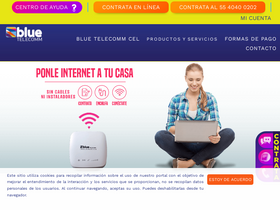 'bluetelecomm.mx' screenshot