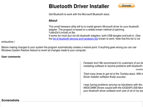 'bluetoothinstaller.com' screenshot