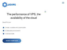 'bluevps.com' screenshot