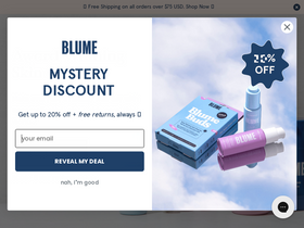 'blume.com' screenshot