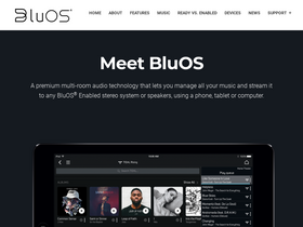 'bluos.net' screenshot