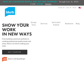 'blurb.com' screenshot