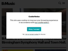'bmusic.co.uk' screenshot