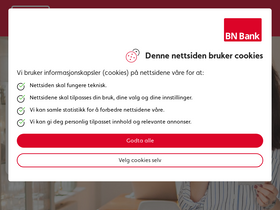 'bnbank.no' screenshot