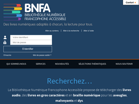 'bnfa.fr' screenshot