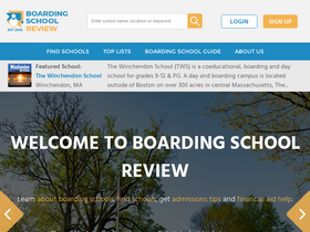 'boardingschoolreview.com' screenshot