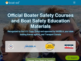 'boat-ed.com' screenshot