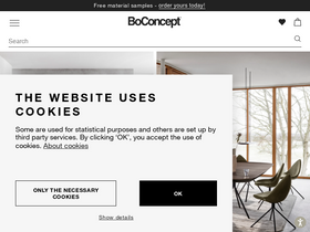 'boconcept.com' screenshot