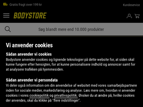 'bodystore.dk' screenshot