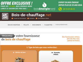 'bois-de-chauffage.net' screenshot