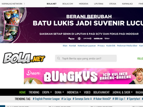 'm.bola.net' screenshot