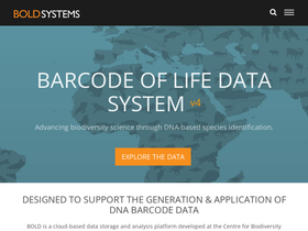 'boldsystems.org' screenshot
