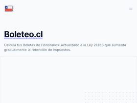 'boleteo.cl' screenshot