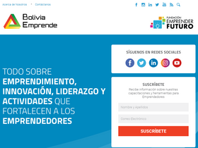 'boliviaemprende.com' screenshot