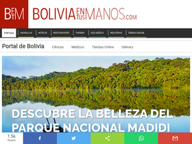 'boliviaentusmanos.com' screenshot
