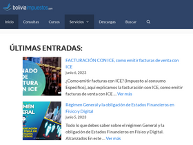 'boliviaimpuestos.com' screenshot
