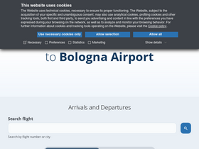 'bologna-airport.it' screenshot