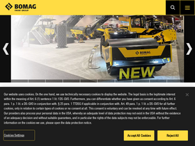 'bomag.com' screenshot