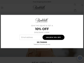 'bombshellsportswear.com' screenshot