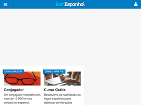 'bomespanhol.com.br' screenshot