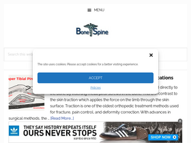 'boneandspine.com' screenshot