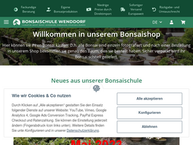 'bonsai-shop.com' screenshot