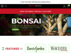 'bonsaioutlet.com' screenshot
