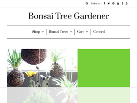 'bonsaitreegardener.net' screenshot