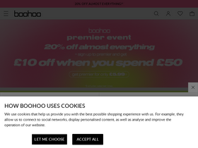 'boohoo.com' screenshot