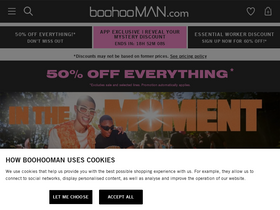 'boohooman.com' screenshot