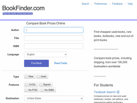 'bookfinder.com' screenshot