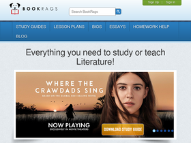 'bookrags.com' screenshot